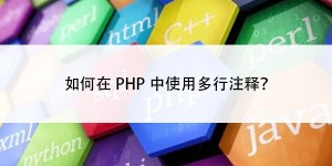 如何在PHP中使用多行注释？